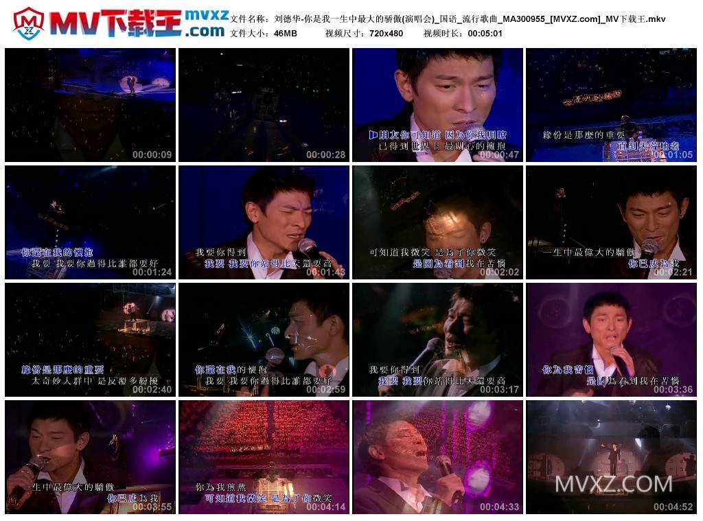 刘德华-你是我一生中最大的骄傲(演唱会)_国语_流行歌曲_MA300955